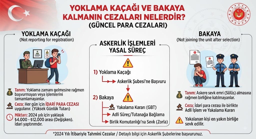 Yoklama Kaçağı ve Bakaya Kalmanın Cezaları Nelerdir? (Güncel Para Cezaları)