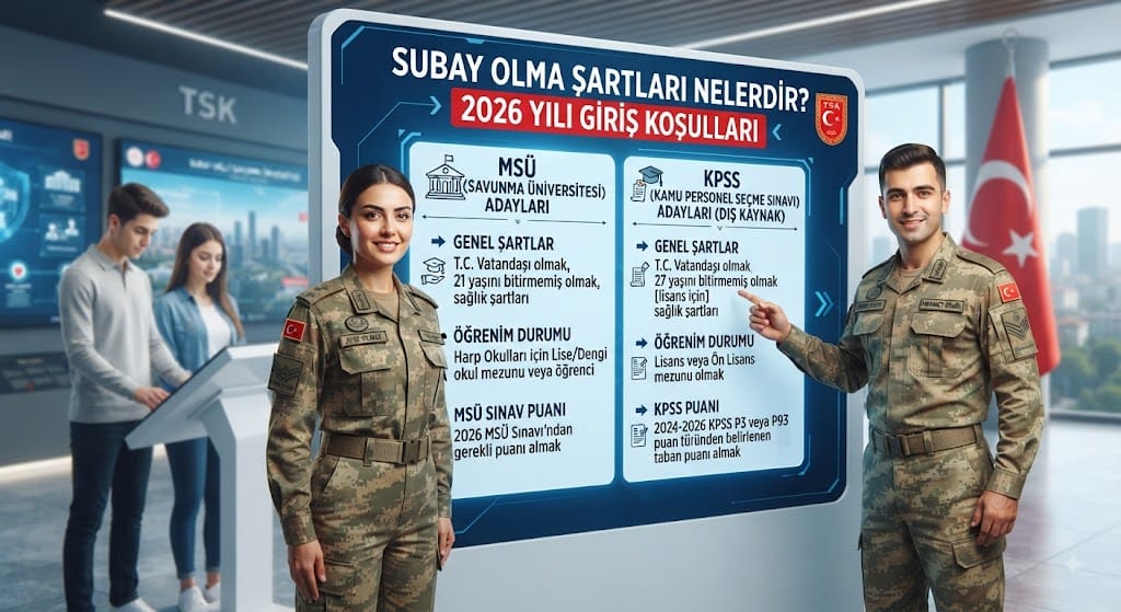 Subay Olma Şartları Nelerdir? 2026 MSÜ ve KPSS Başvuru Koşulları