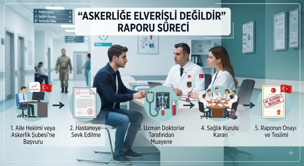 Askerliğe Elverişli Değildir Raporu (Askerlikten Çürük) Nasıl Alınır? Süreç Nasıl İşler?