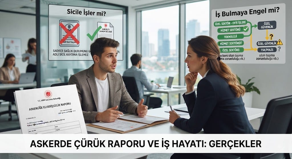 Askerde Çürük Raporu Almak Sicile İşler mi? İş Bulmaya Engel mi?