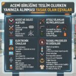 Acemi Birliğine Teslim Olurken Yanınıza Alınması Yasak Olan Eşyalar Nelerdir?