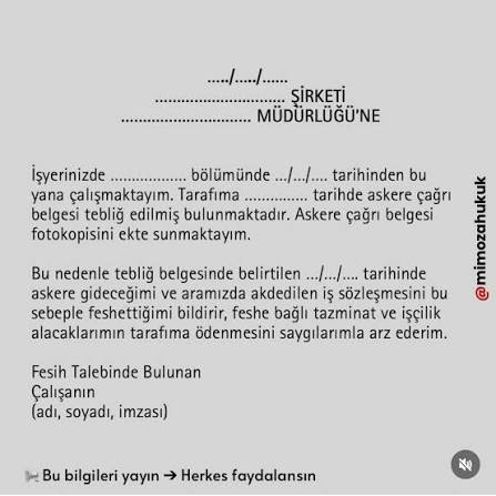 Askerdeyken İşten Çıkarılma