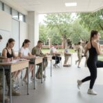 Astsubay adaylarının modern askerî eğitim kampüsünde akademik ve fiziki hazırlık sürecini temsil eden profesyonel editoryal s
