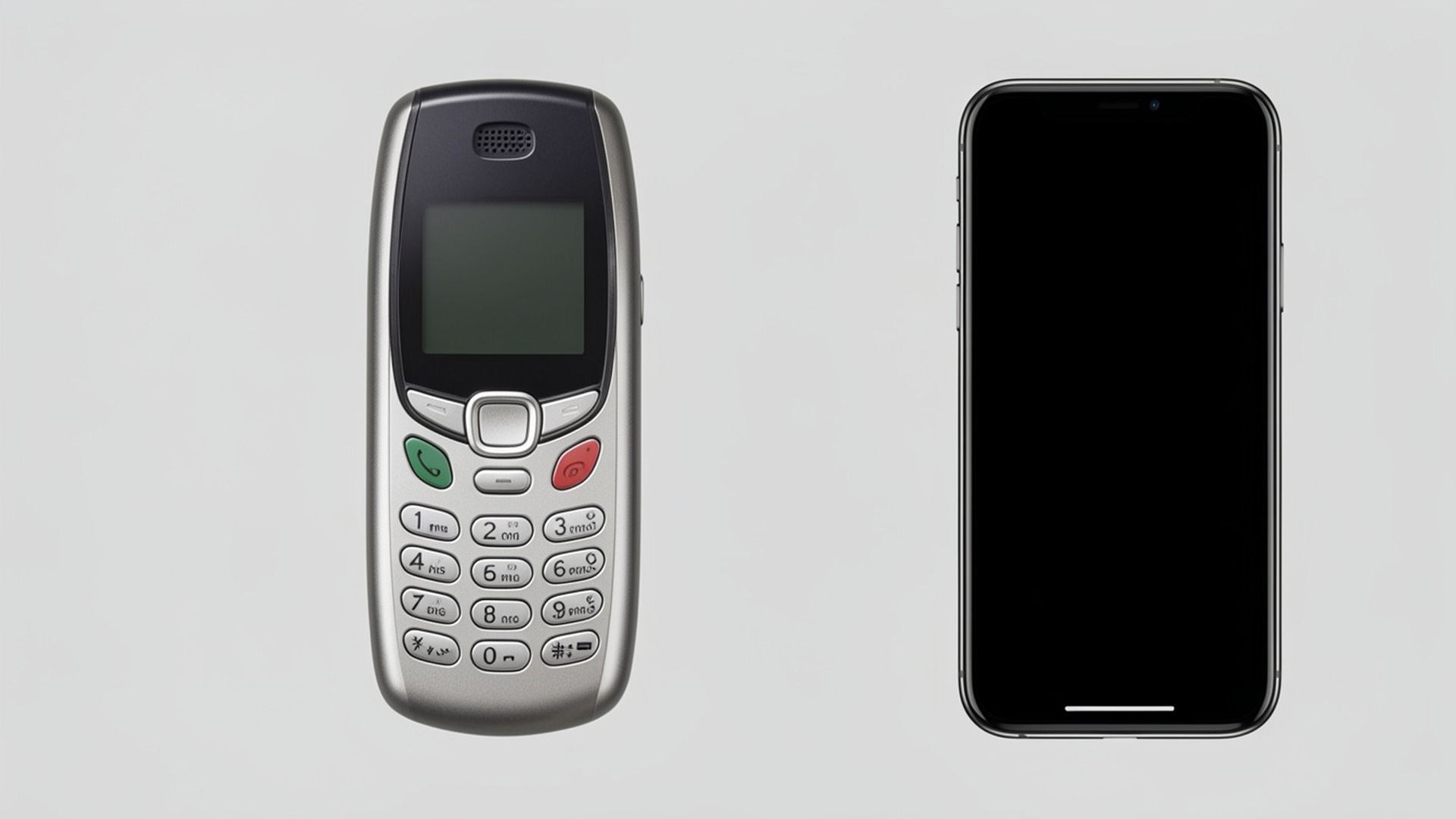 Askerde telefon serbest mi: klasik tuşlu telefon ile modern akıllı telefonun askerlik kuralları bağlamında yan yana sembolik karşılaştırması